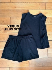 Set Fashion áo cộc tay quần đùi cotton thoáng mát xuất xịn bigsize