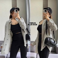 Áo somi Me form dài xuất xịn bigsize