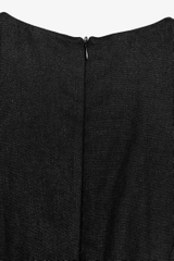 Đầm midi Zarà linen nút  xuất xịn