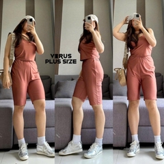 Set bộ Fashion áo balo quần ngố xuất xịn bigsize