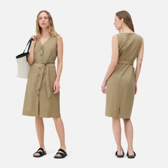 Đầm midi dù Primark nút cộc tay xuất xịn