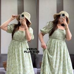 Đầm maxi Blu Peper tone pastel xuất xịn