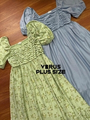 Đầm maxi Blu Peper tone pastel xuất xịn