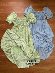 Đầm maxi Blu Peper tone pastel xuất xịn