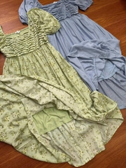 Đầm maxi Blu Peper tone pastel xuất xịn