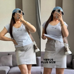 Áo thun gân cổ tim Aero xuất xịn bigsize