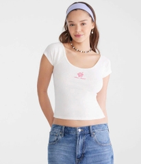 Áo thun gân cổ tim Aero xuất xịn bigsize