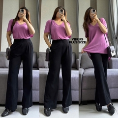 Quần tây Ansich lưng thun đứng form bigsize xuất xịn