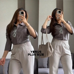 Quần tây Ansich lưng thun đứng form bigsize xuất xịn