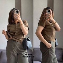 Áo polo uni nút cotton thoáng mát xuất xịn