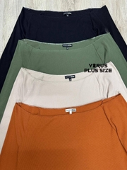 Áo thun bẹt vai tay dài Fashion bigsize