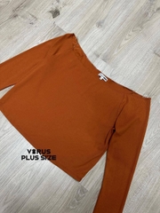 Áo thun bẹt vai tay dài Fashion bigsize