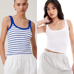 Áo dây thun gân cotton bigsize(cottonona2d)