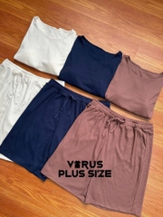 Bộ Gu ngố thun gân bigsize xuất xịn