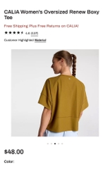 Áo thun tập Caila bigsize boxy tee