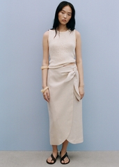 Chân Váy Wrap Linen Mng Bigsize