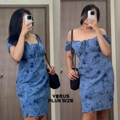 [viruSpluSSize]đầm hoa Pink voan bigSize xuất xịn