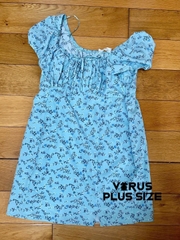[viruSpluSSize]đầm hoa Pink voan bigSize xuất xịn