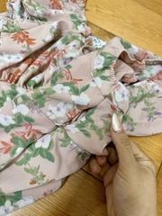 [viruSpluSSize]đầm hoa Pink voan bigSize xuất xịn