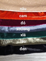 Đầm nhung lệch vai Birdy maxi xẻ tà bigsize