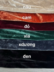 Đầm nhung 2 dây Birdy maxi xẻ tà bigsize xuất xịn