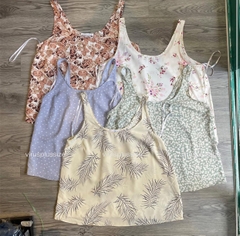 [viruSpluSSize ] áo dây primark mặc nhà vải thoáng mát màu mịn mắt bigSize