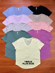 [viruSpluSSize]ÁO thun Gap CỔ TIM LINEN BIGSIZE