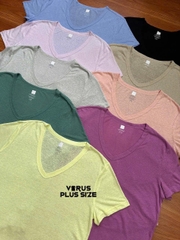 [viruSpluSSize]ÁO thun Gap CỔ TIM LINEN BIGSIZE