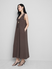 Đầm cổ U maxi primark cộc tay bigsize