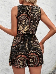 Jumsuit Shein hoạ tiết thổ cẩm bigsize