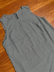 Đầm cộc tay Shein caro xuất xịn bigsize