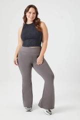 [viruSpluSSize]Quần Legging loe f21 (0533) xuất xịn bigSize