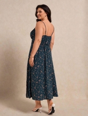 Đầm midi Shein xẻ tà bigsize xuất xịn