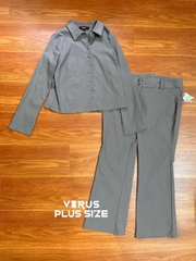 Quần tây sọc f21plus rayon bigsize