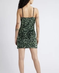 [Có Bigsize] Đầm hai dây bp sequin xuất xịn