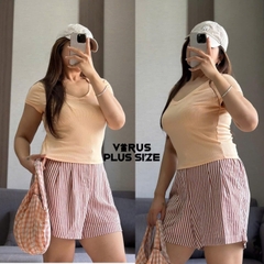 Áo thun cổ tim trơn Aero basic xuất xịn