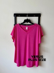 [ViruSpluSSize]sale outlet -  áo tập XerSion cổ tim bigSize
