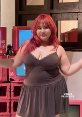 Đầm dây wild xòe nhẹ có quần đùi trong bigsize chất thun mát mịn co giãn