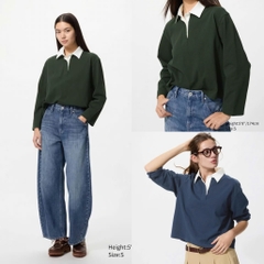 Áo polo trơn un1 tay dài basic bigsize