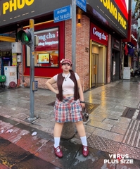 Chân váy Torrid caro xinh xuất xịn bigsize