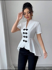 Áo kiểu Shein vạt dài xuất xịn