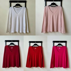 [viruSpluSSize]áo thun timeleSS- Cổ tim chất thun cotton mềm mịn bigSize