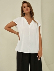 Áo lụa Shein cổ V