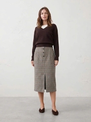 Chân váy caro primark bigsize dáng công sở