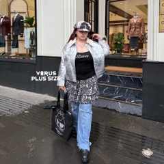 Khoác jacket metalic 34on bigsize