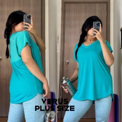 [ViruSpluSSize]sale outlet -  áo tập XerSion cổ tim bigSize