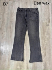 Quần Jeans exp flare xẻ gấu bigsize xuất xịn (B7)