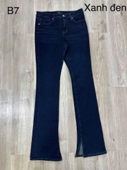 Quần Jeans exp flare xẻ gấu bigsize xuất xịn (B7)