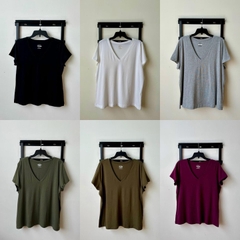 [viruSpluSSize]Áo thun beSt-Seller TimeleSS cổ tim bigSize vải mát mịn