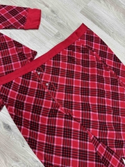 [Có Bigsize ]Bộ đồ caro đỏ VIC xuất xịn